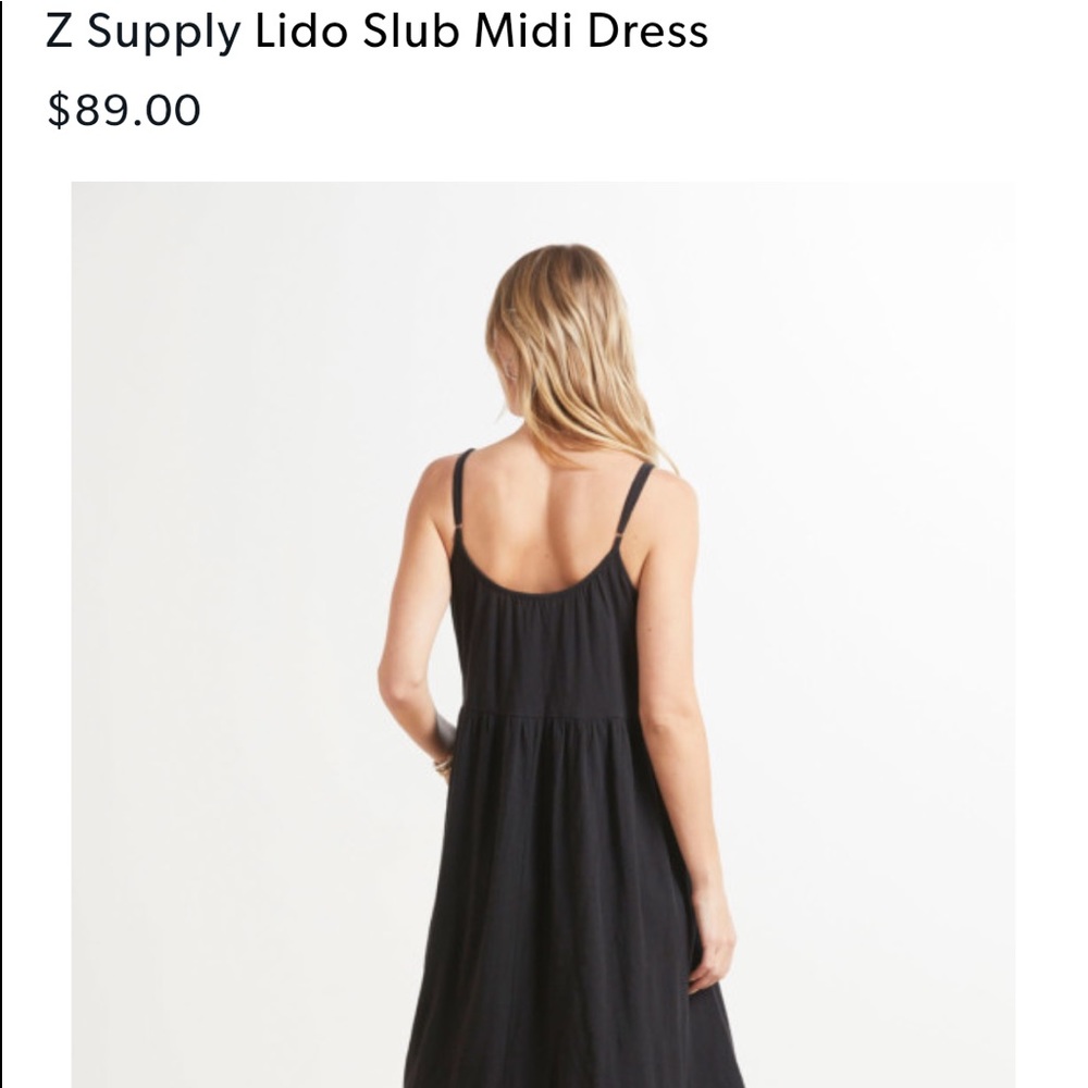Black spaghetti strap dress
